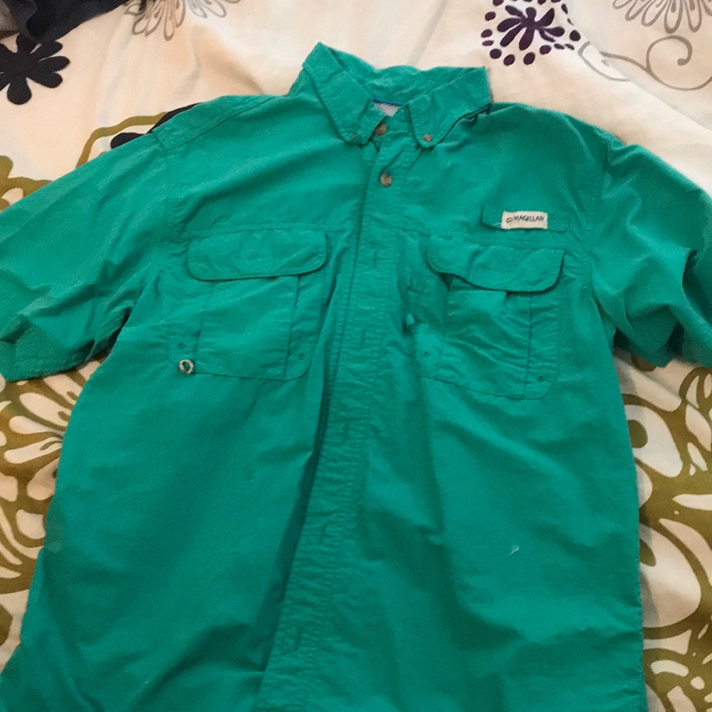 Mans magellan fishing shirt